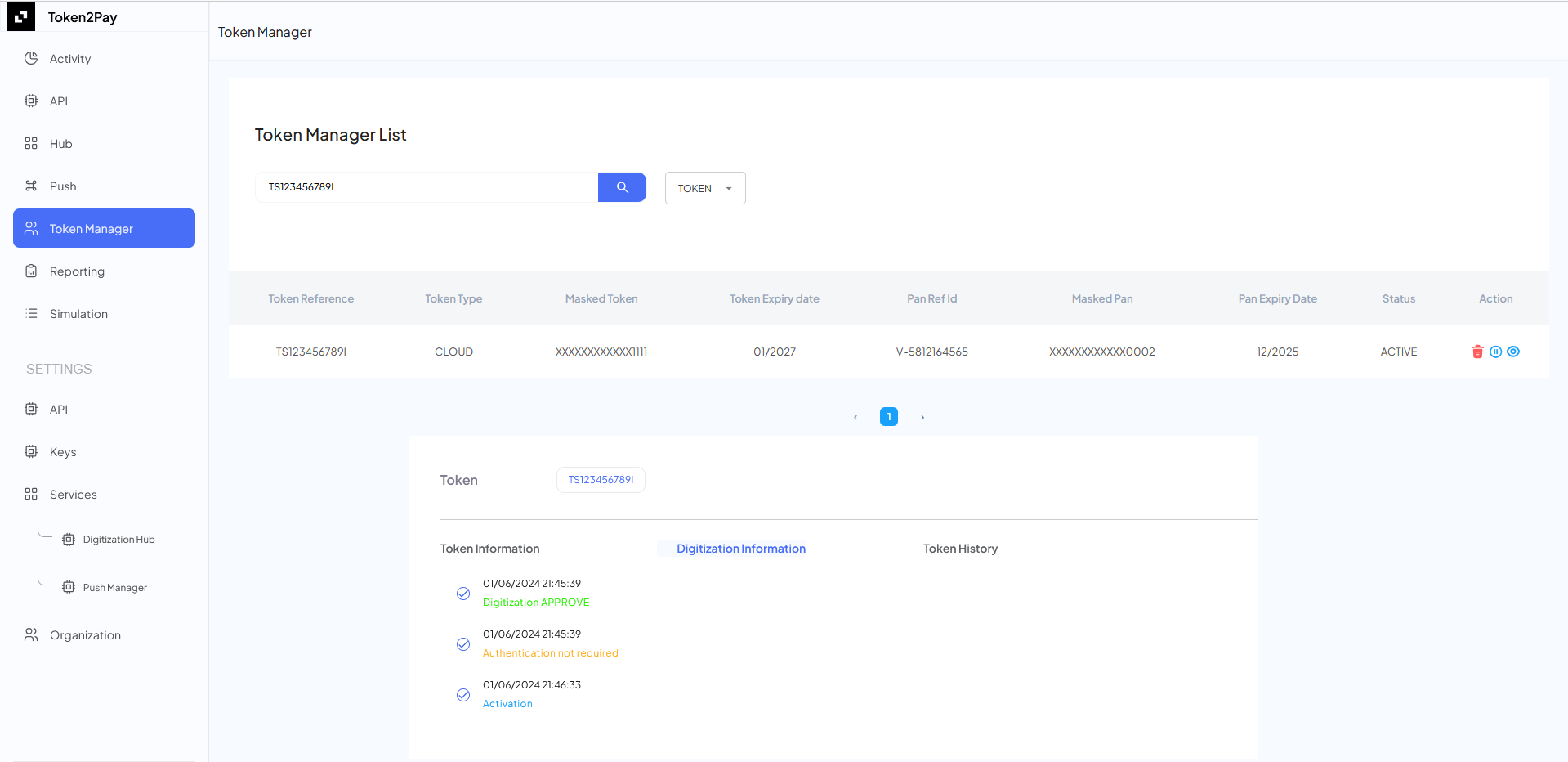 View Token Form Token2PAY